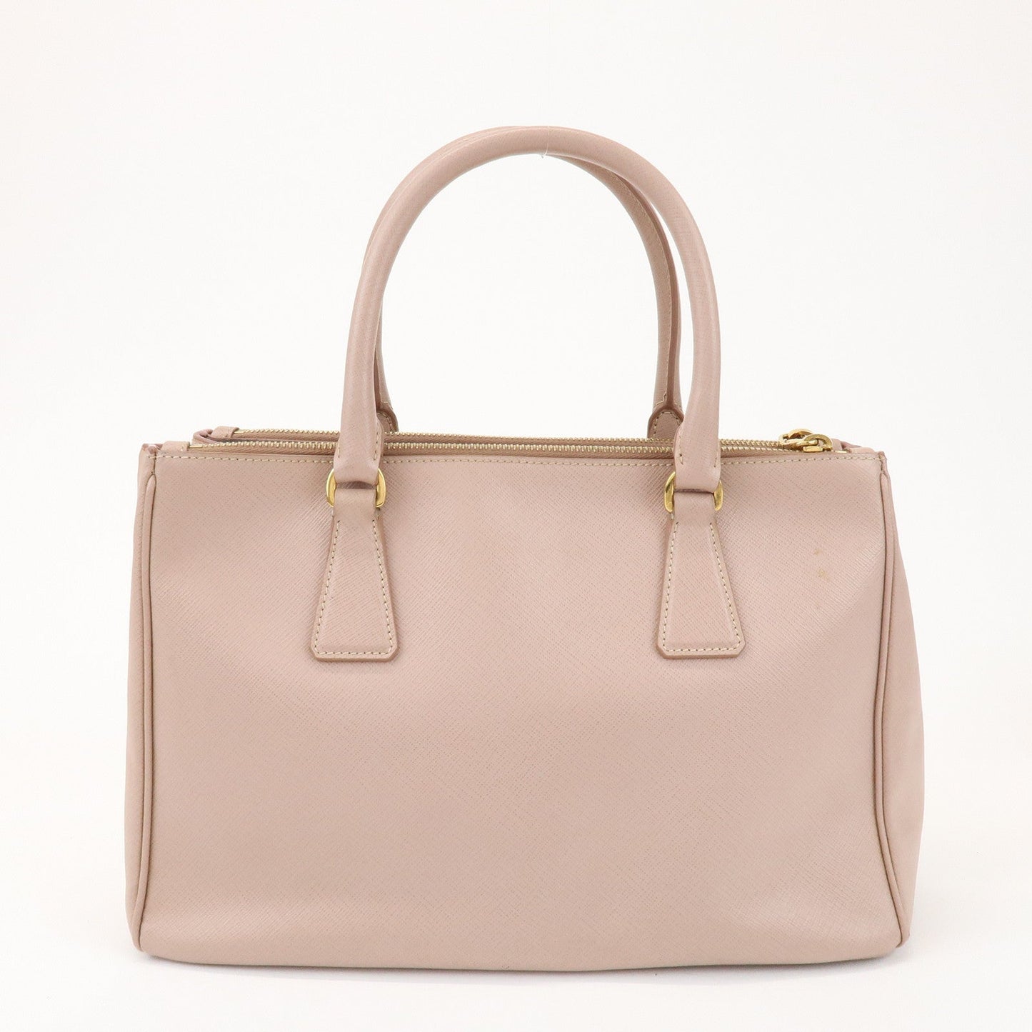 Prada Traingle Logo Galleria 2Way Bag Hand Bag Pink Beige1BA863【Pre-order】