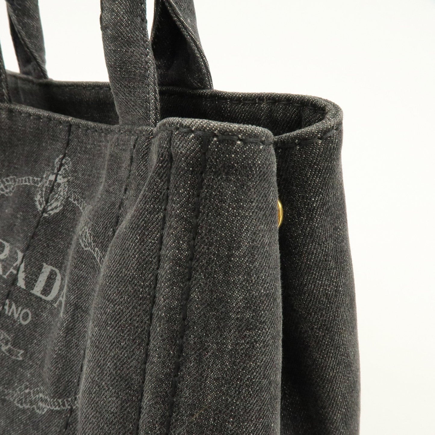 Prada Canapa Canvas 2Way Bag Hand Bag Shoulder Bag Black【Pre-order】