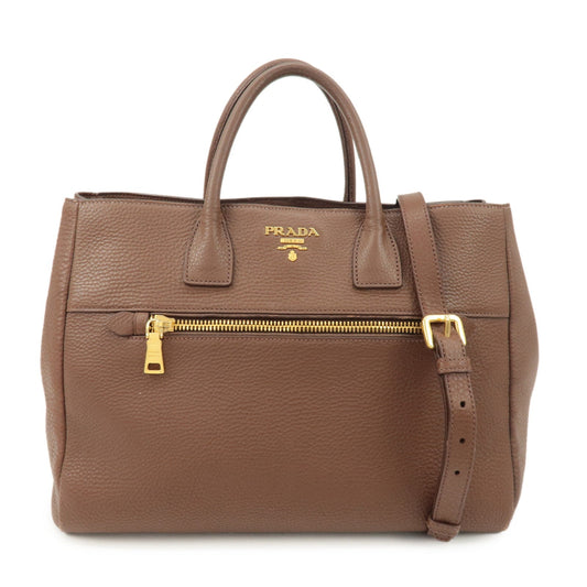 Prada Vitello Daino Leather 2Way Tote Bag Shoulder Bag BN2545 Used【Pre-order】