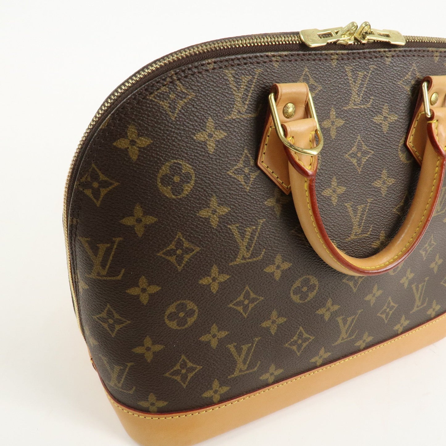 Louis Vuitton Monogram Canvas Alma Hand Bag Brown M51130 Used【Pre-order】