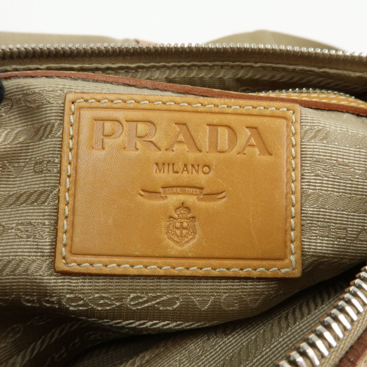 Prada Logo Jacquard Leather Shoulder Bag Crossbody Bag Camel BT0533【Pre-order】