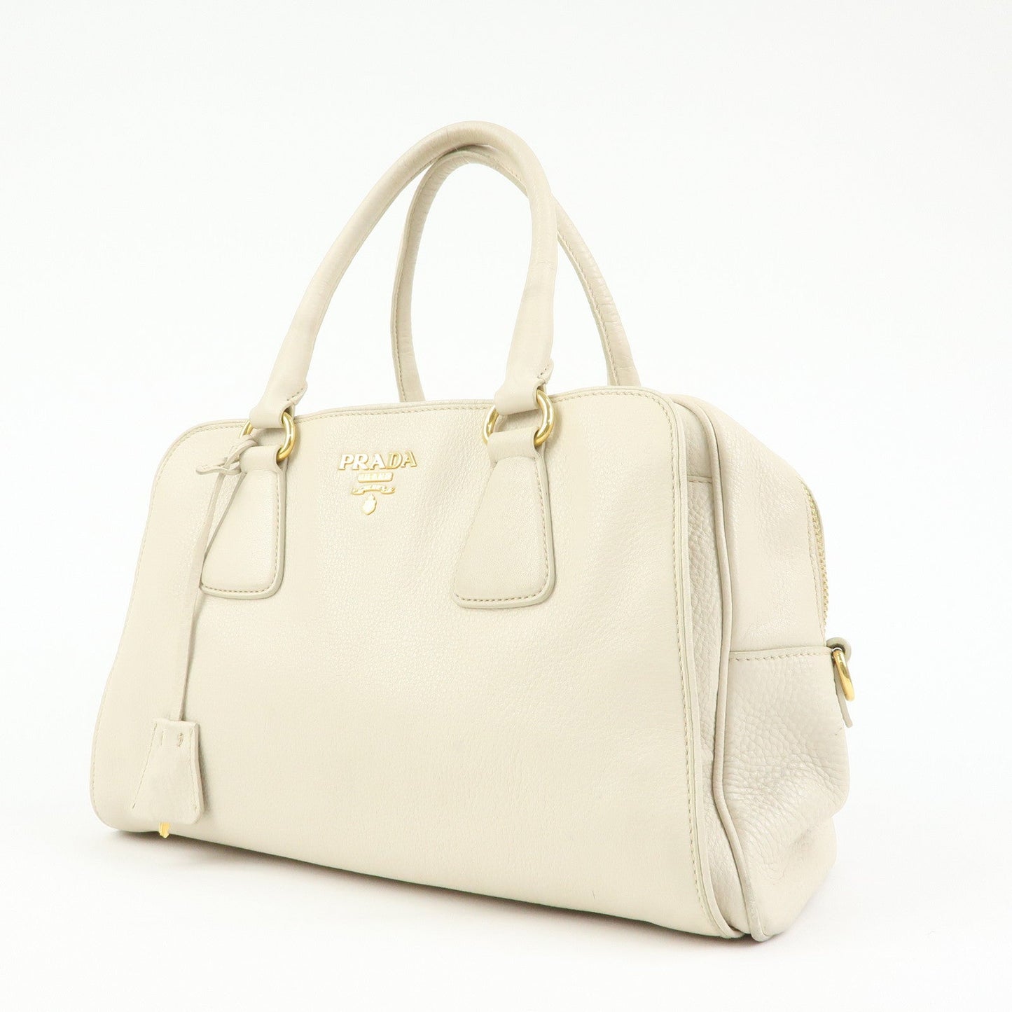 Prada Vitello Daino Leather Hand Bag Ivory BL0804【Pre-order】