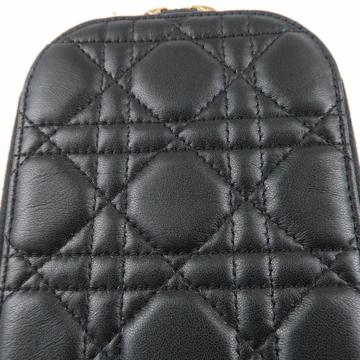 Christian Dior Lady Dior Call'in Dior Cannage Lamb Skin Phone Holder【Pre-order】