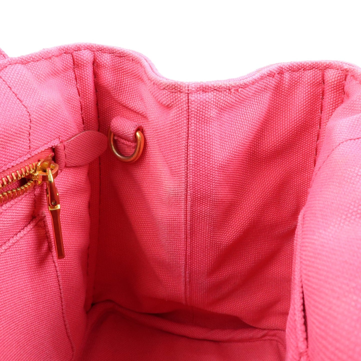 Prada Triangle Logo Canapa Mini 2Way Hand Shoulder Bag Pink B2439G【Pre-order】