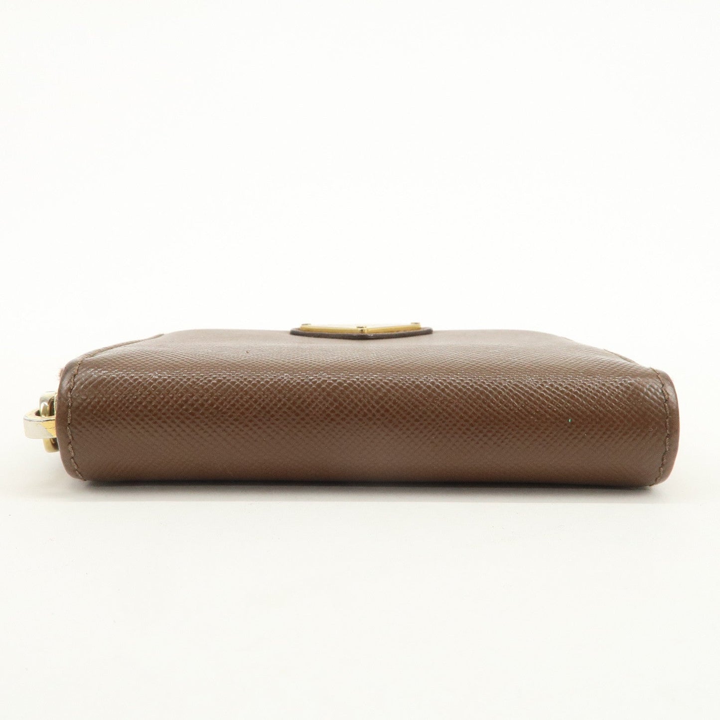 Prada Triangle Logo Saffiano Leather Coin Case Coin Purse Brown【Pre-order】