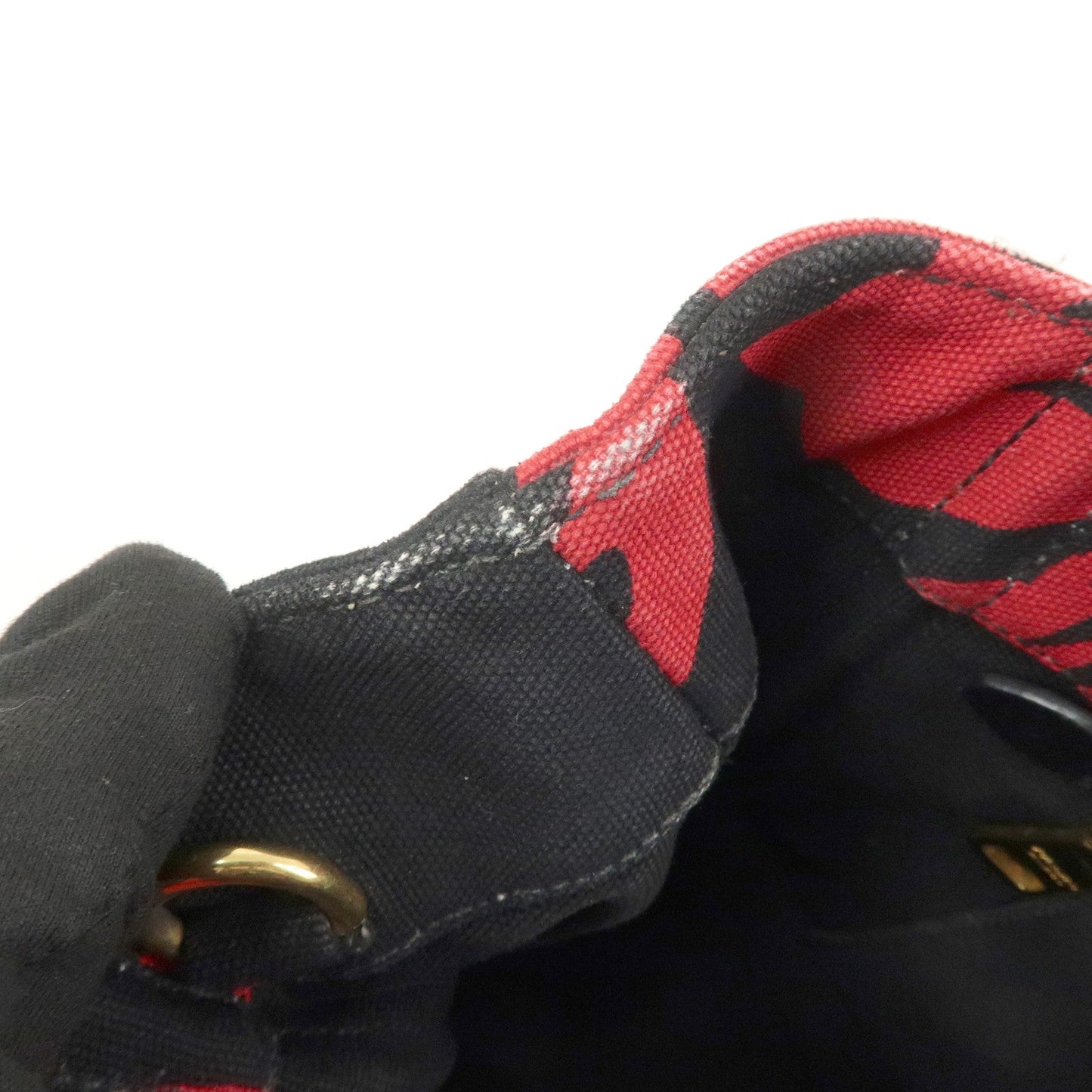 Prada Canapa Mini 2Way Bag Tote Bag Black Red BN2439G【Pre-order】