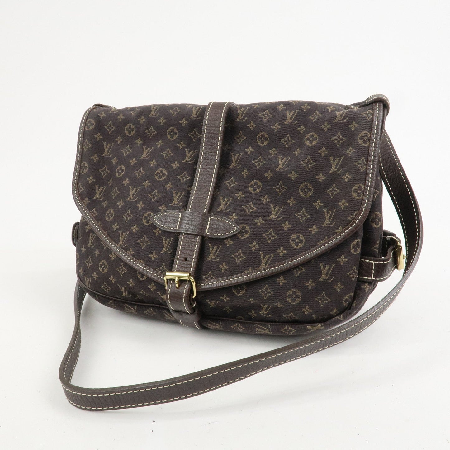 Louis Vuitton Monogram Mini Lin Saumur 30 Shoulder Bag Brown M95227【Pre-order】