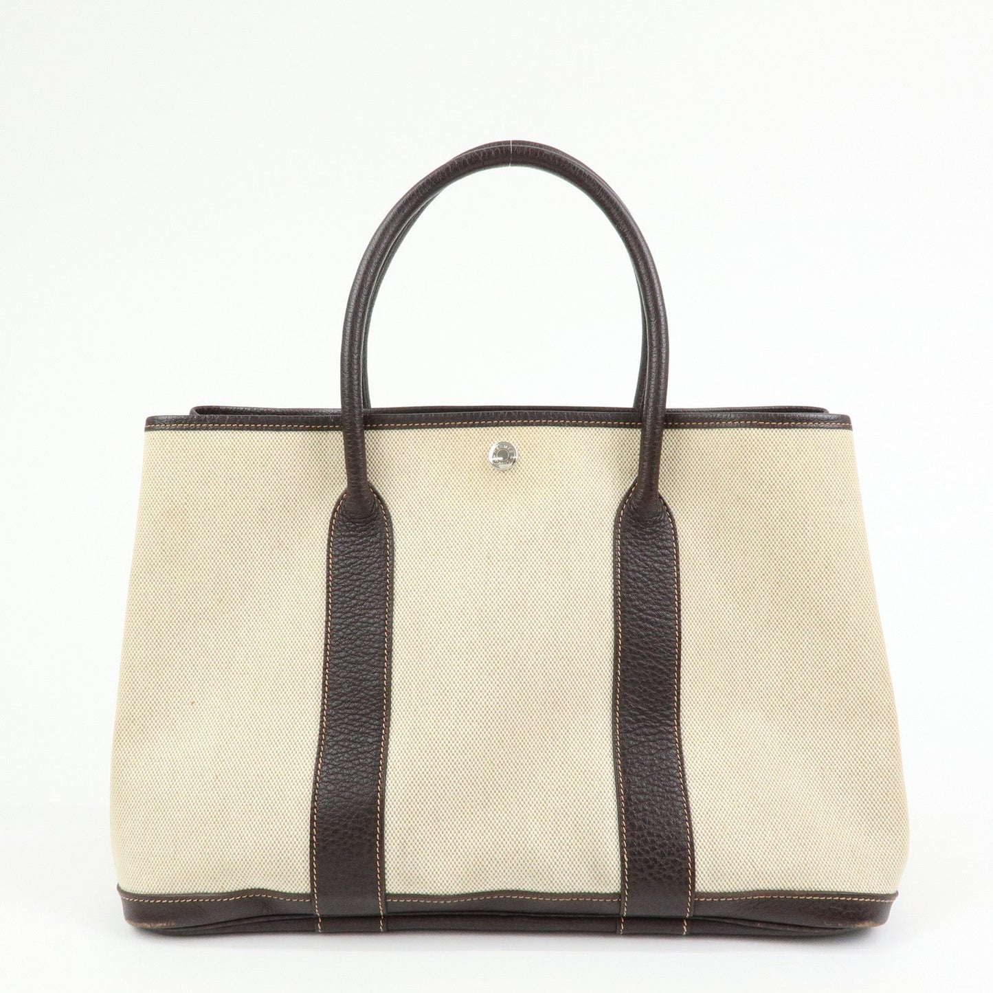 Hermes Garden Party PM Toile Ash Leather I Stamped Tote Bag【Pre-order】