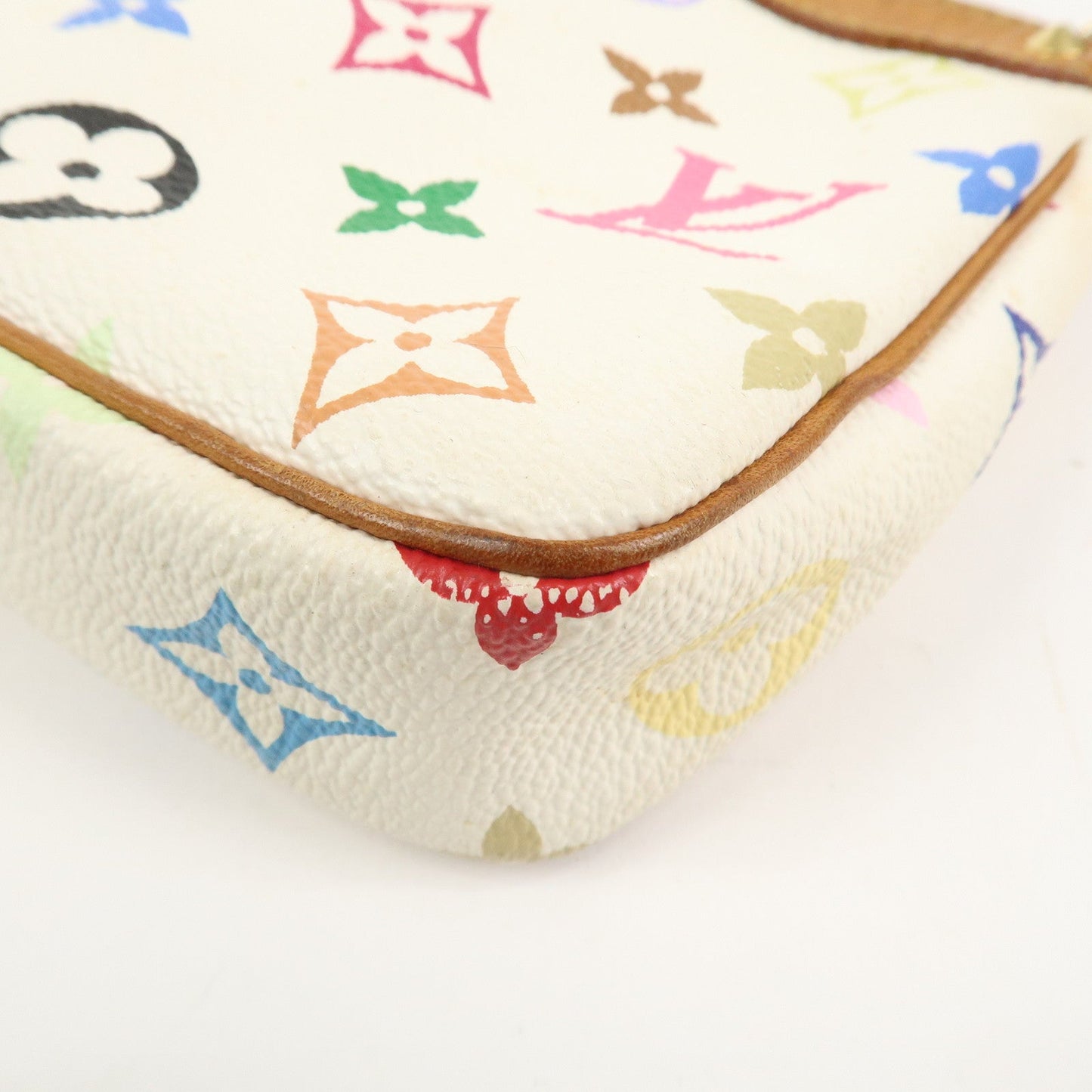 Louis Vuitton Monogram Multicolor Pochette Accessoires Blanc M92649【Pre-order】
