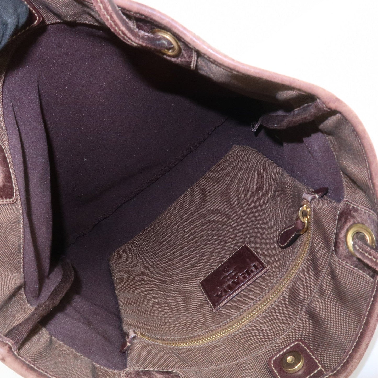 Prada Jacauard Canvas Leather Tote Bag Shoulder Bag Brown BR3579【Pre-order】