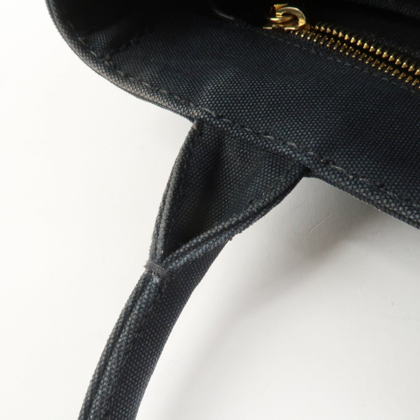 Prada Canapa Mini Triangle Logo Canvas 2Way Hand Bag Black 1BG439【Pre-order】