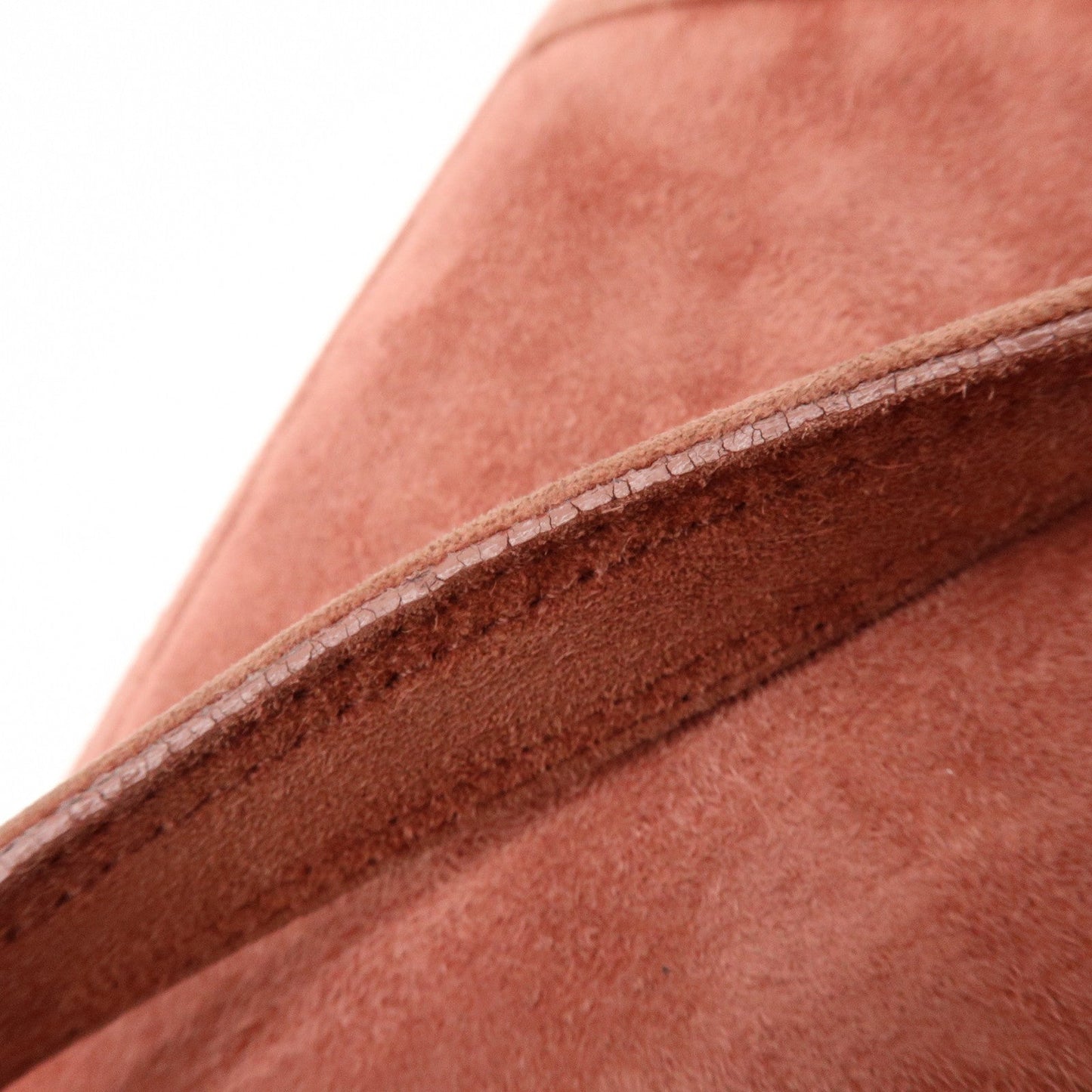 Prada Suede Boston Bag Hand Bag Pink BR2630【Pre-order】