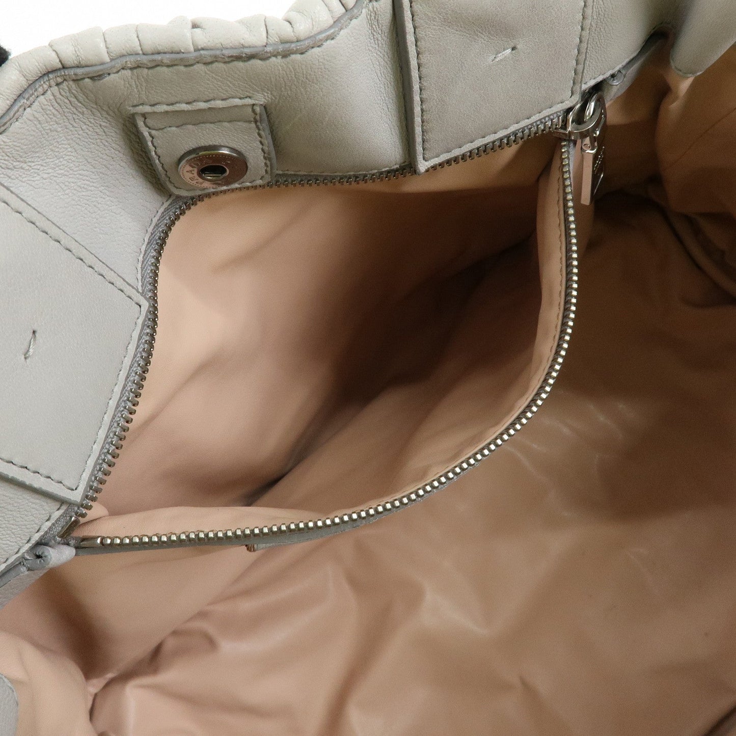 Prada Canapa Nappa Gaufre Leather Gathered Large Tote Hand Bag【Pre-order】