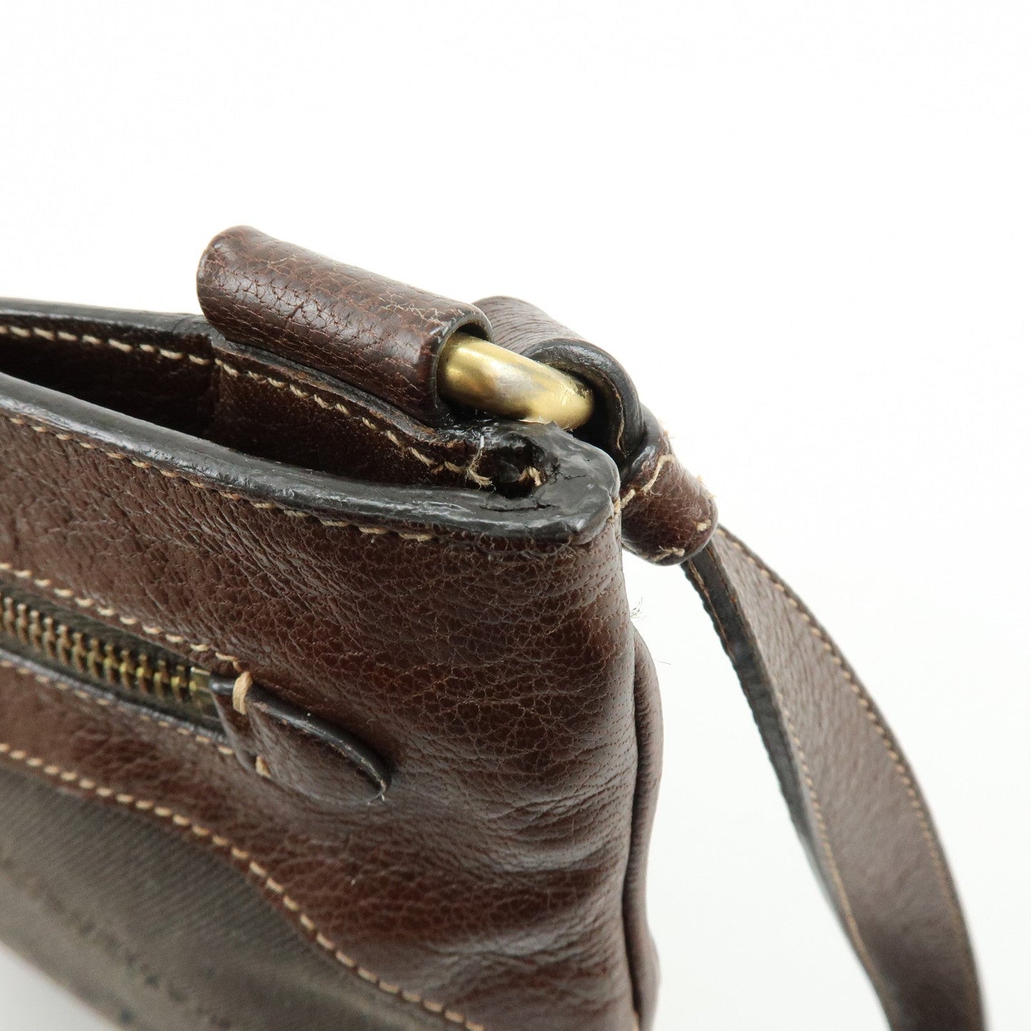 Prada Logo Jacquard Leather Shoulder Bag Crossbody Bag Brown【Pre-order】