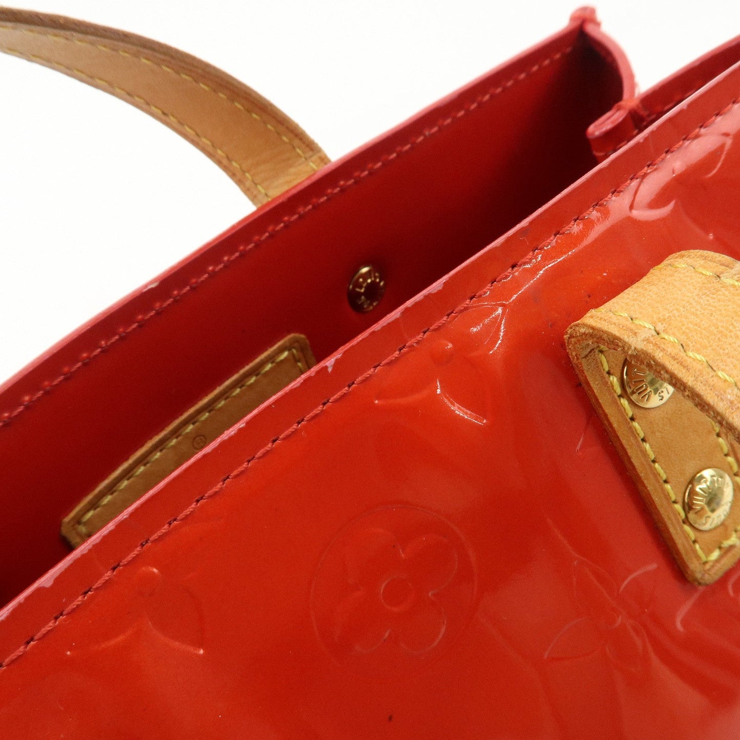 Louis Vuitton Monogram Vernis Lead PM Hand Bag Rouge M91088【Pre-order】