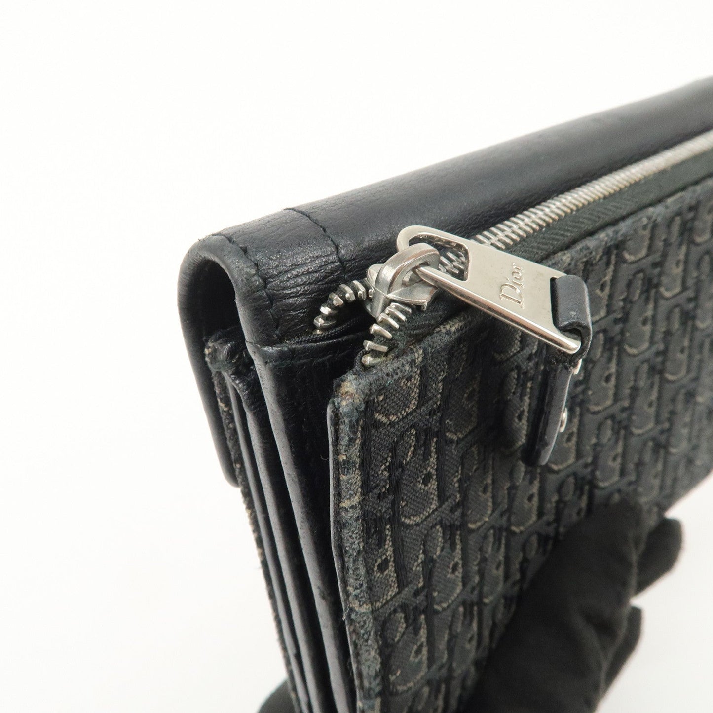 Christian Dior Trotter Leather Canvas Tri-Hold Wallet【Pre-order】