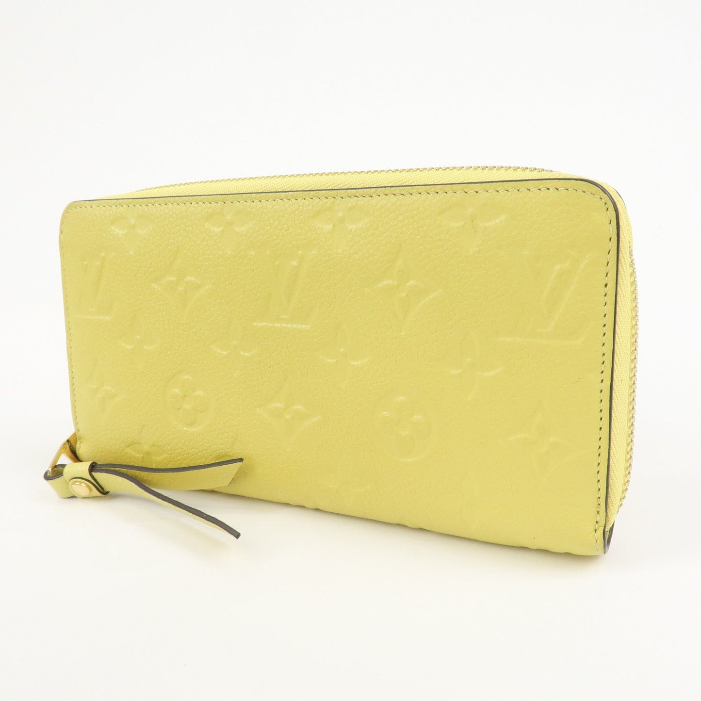Louis Vuitton Monogram Empreinte Round Zippy Wallet Jaune M82043【Pre-order】