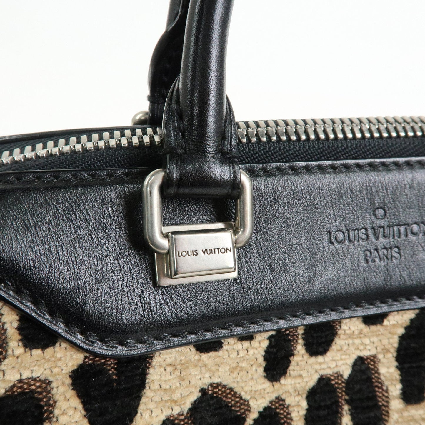 Louis Vuitton Jacquard Canvas Leather Leopard Baby Hand Bag M94257【Pre-order】