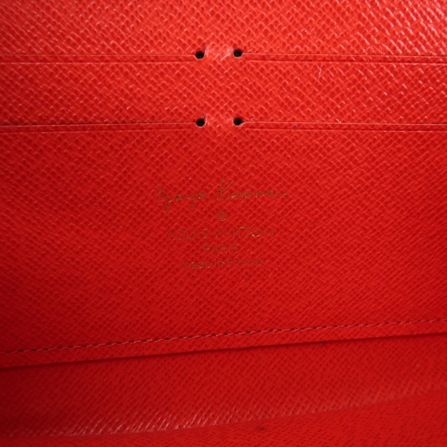 Louis Vuitton Monogram Kusama Pumpkin Dots Zippy Wallet M60450 Used【Pre-order】