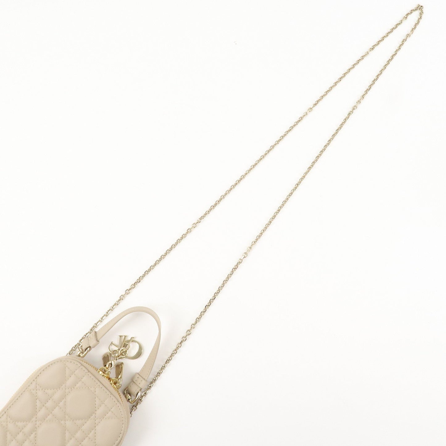 Christian Dior Lady Dior Call'in Dior Cannage Lamb Skin Phone Holder【Pre-order】