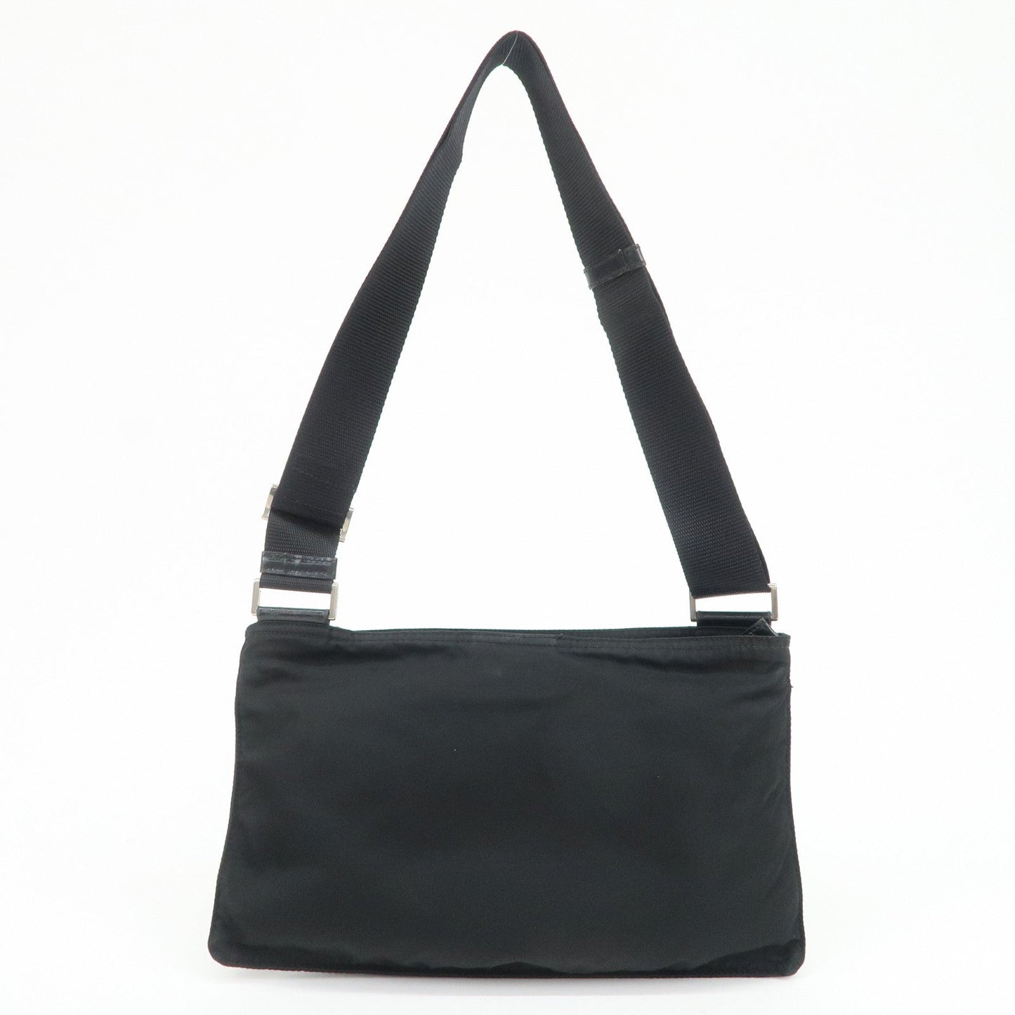 Prada Triangle Logo Nylon Leather Shoulder Bag Crossbody Bag Black【Pre-order】