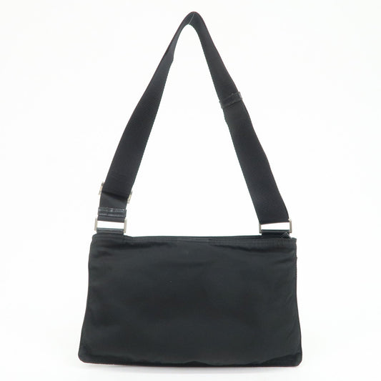 Prada Triangle Logo Nylon Leather Shoulder Bag Crossbody Bag Black【Pre-order】