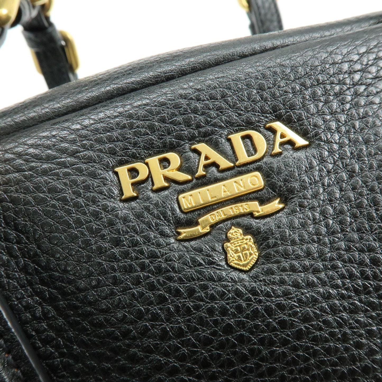 Prada Vitello Daino Leather Shoulder Bag Hand Bag Black B3091M【Pre-order】