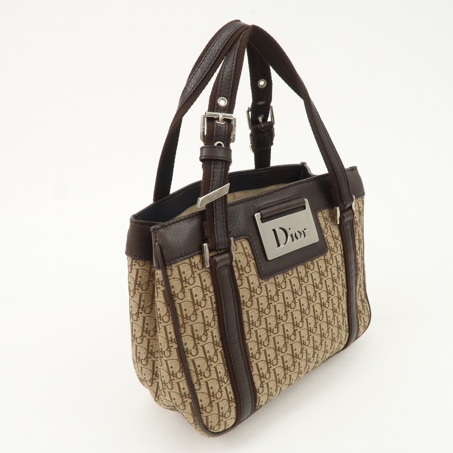 Christian Dior Trotter Leather Canvas Hand Bag【Pre-order】