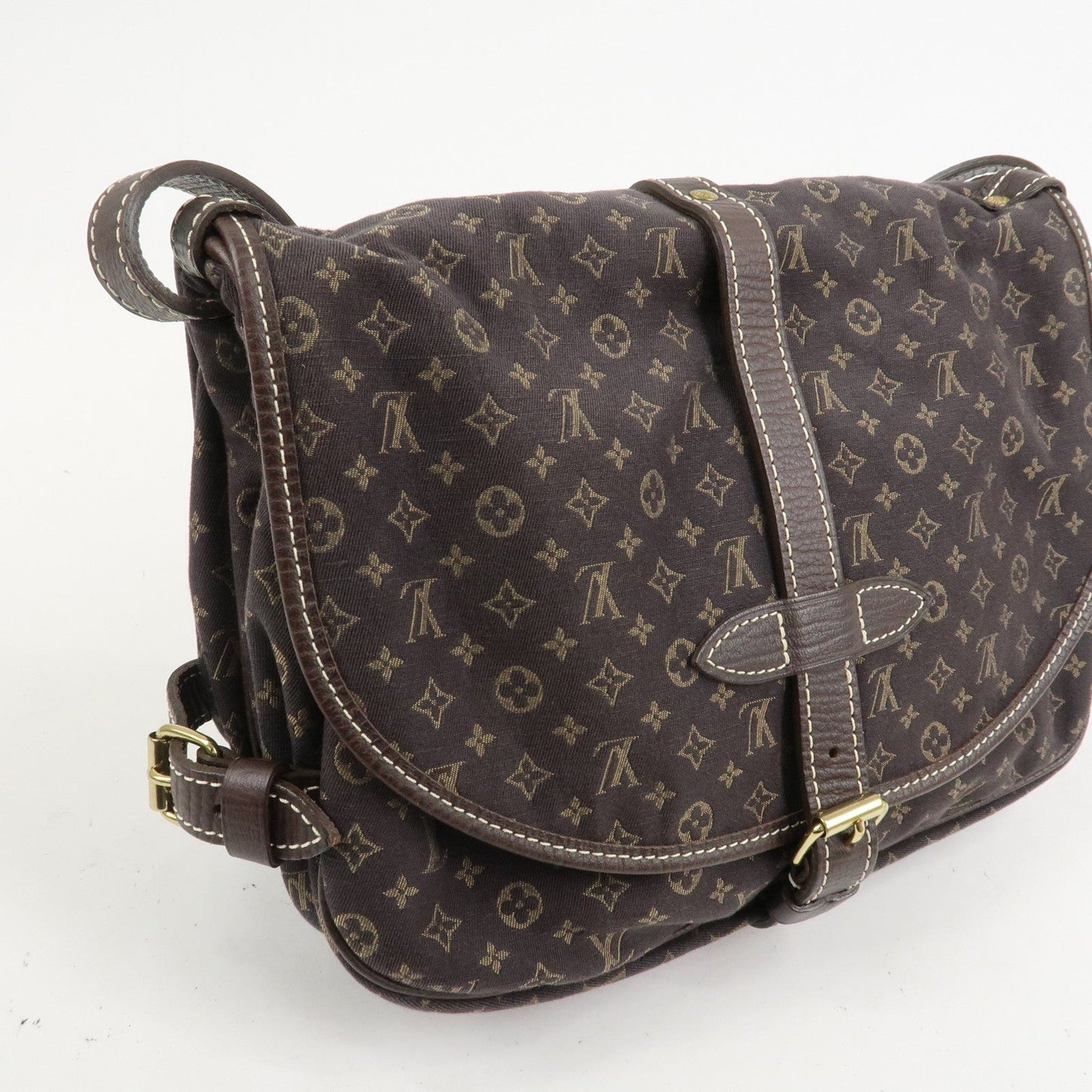 Louis Vuitton Monogram Mini Lin Saumur 30 Shoulder Bag Brown M95227【Pre-order】