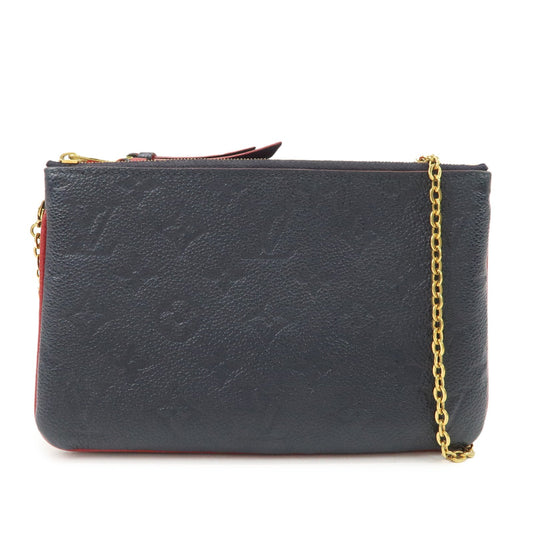 Louis Vuitton Monogram Empreinte Pochette Double Zip M63916 Used【Pre-order】