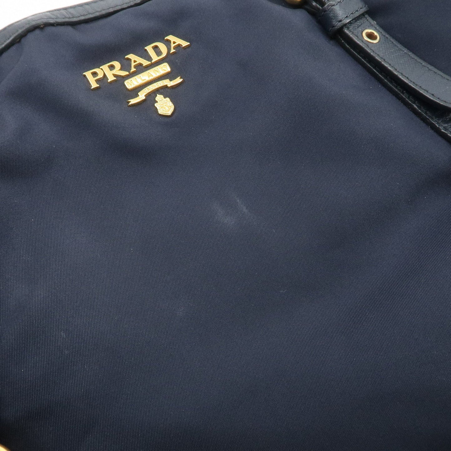 Prada Nylon Saffiano Leather Shoulder Bag Tote Bag Navy【Pre-order】