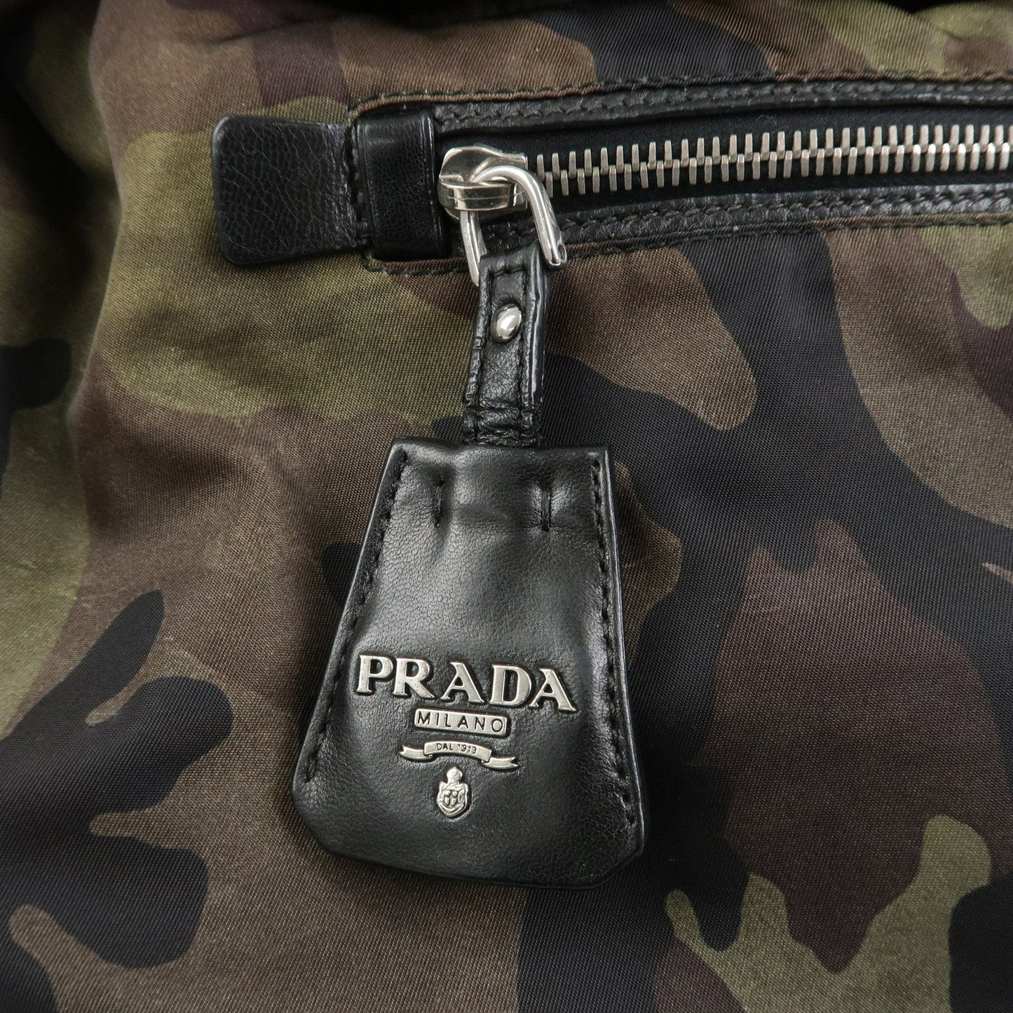 Prada Triangle Logo Nylon 2Way Hand Shoulder Bag Black Khaki BN1959【Pre-order】