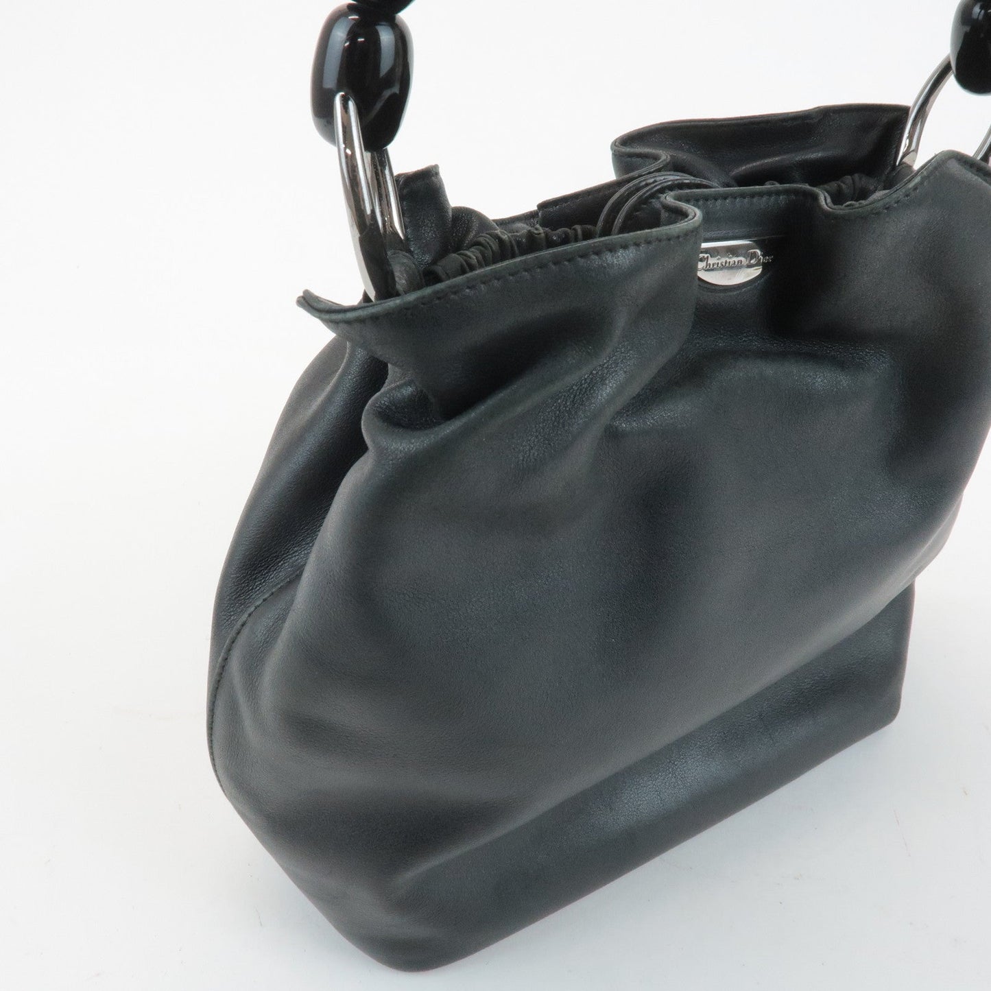 Christian Dior Maris Pearl Leather Hand Bag Tote Bag【Pre-order】
