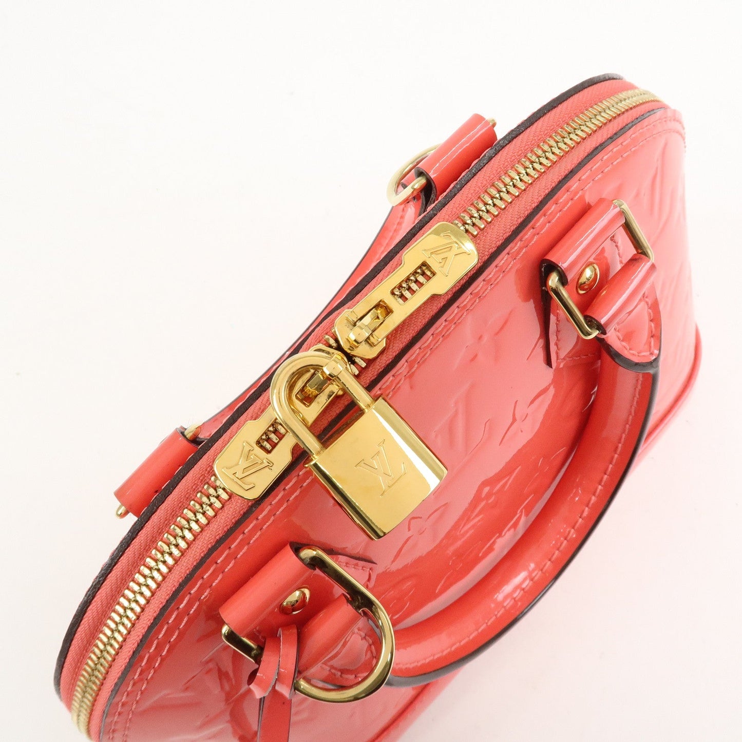 Louis Vuitton Monogram Vernis Alma BB 2Way Bag Hand Bag Rose Rich M90259【Pre-order】