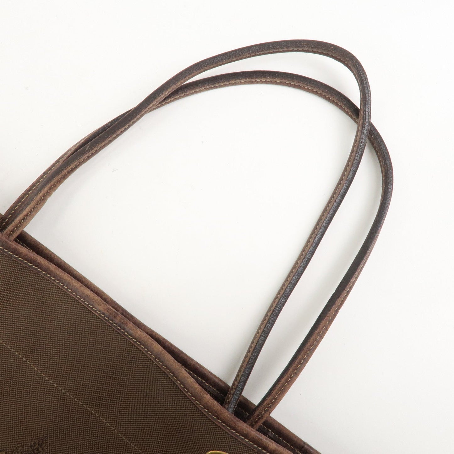 Prada Jacauard Canvas Leather Tote Bag Shoulder Bag Brown BR3579【Pre-order】