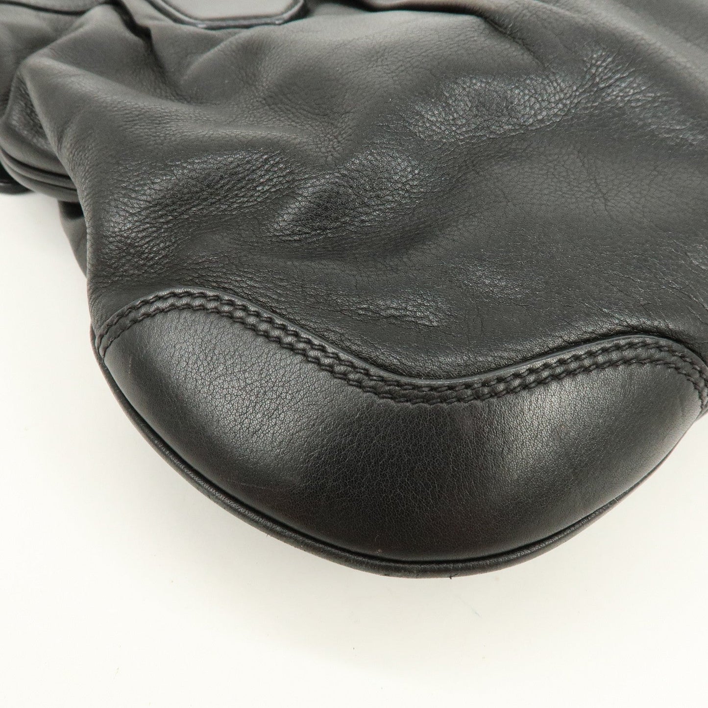 Prada Logo Leather 2Way Bag Hand Bag Shoulder Bag Black BN1226【Pre-order】
