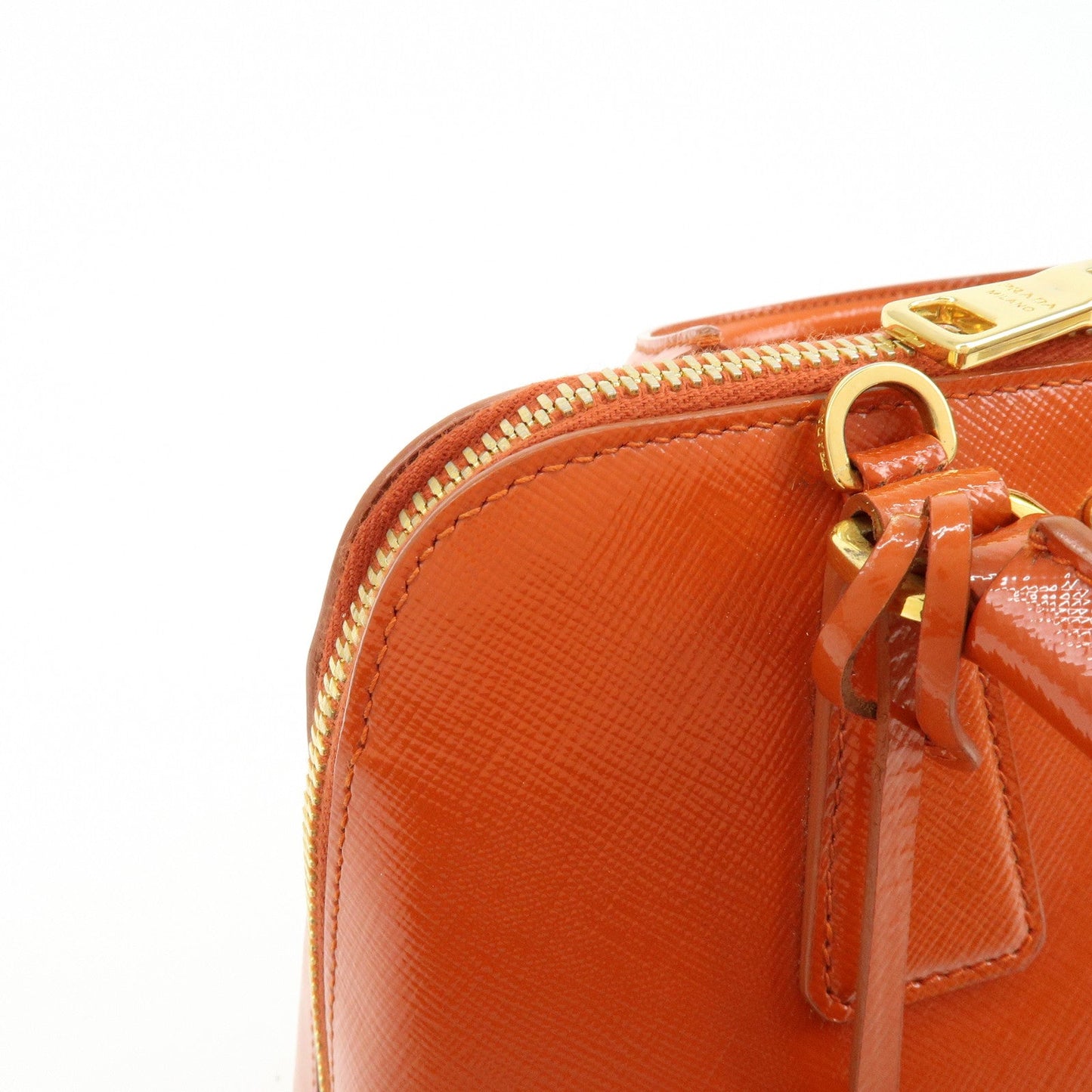 Prada Triangle Logo Patent Leather 2Way Hand Shoulder Bag BL0838【Pre-order】
