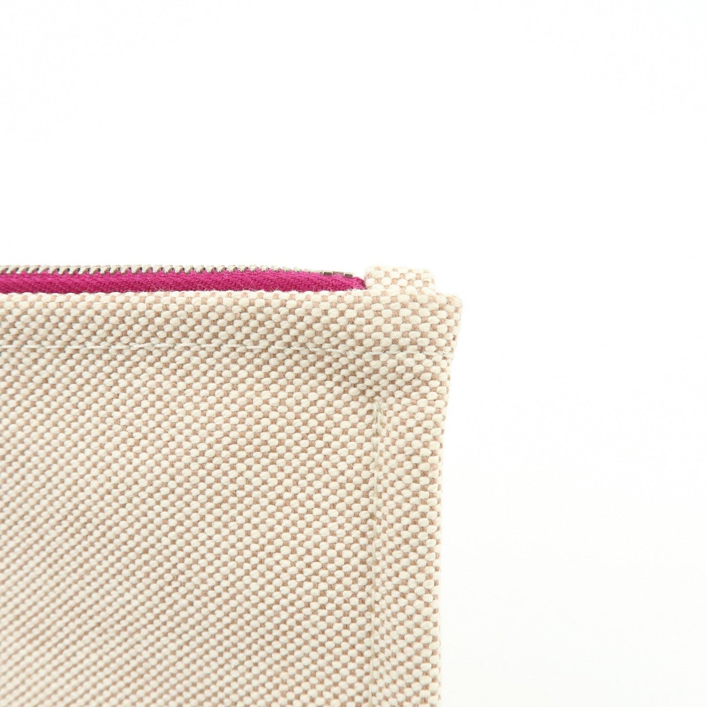 Hermes New Yachting PM Canvas Leather Flat Pouch【Pre-order】