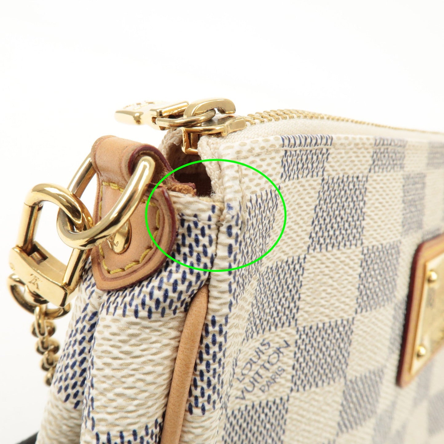 Louis Vuitton Damier Azur Eva 2Way Bag Pouch Shoulder Bag N55214 Used【Pre-order】