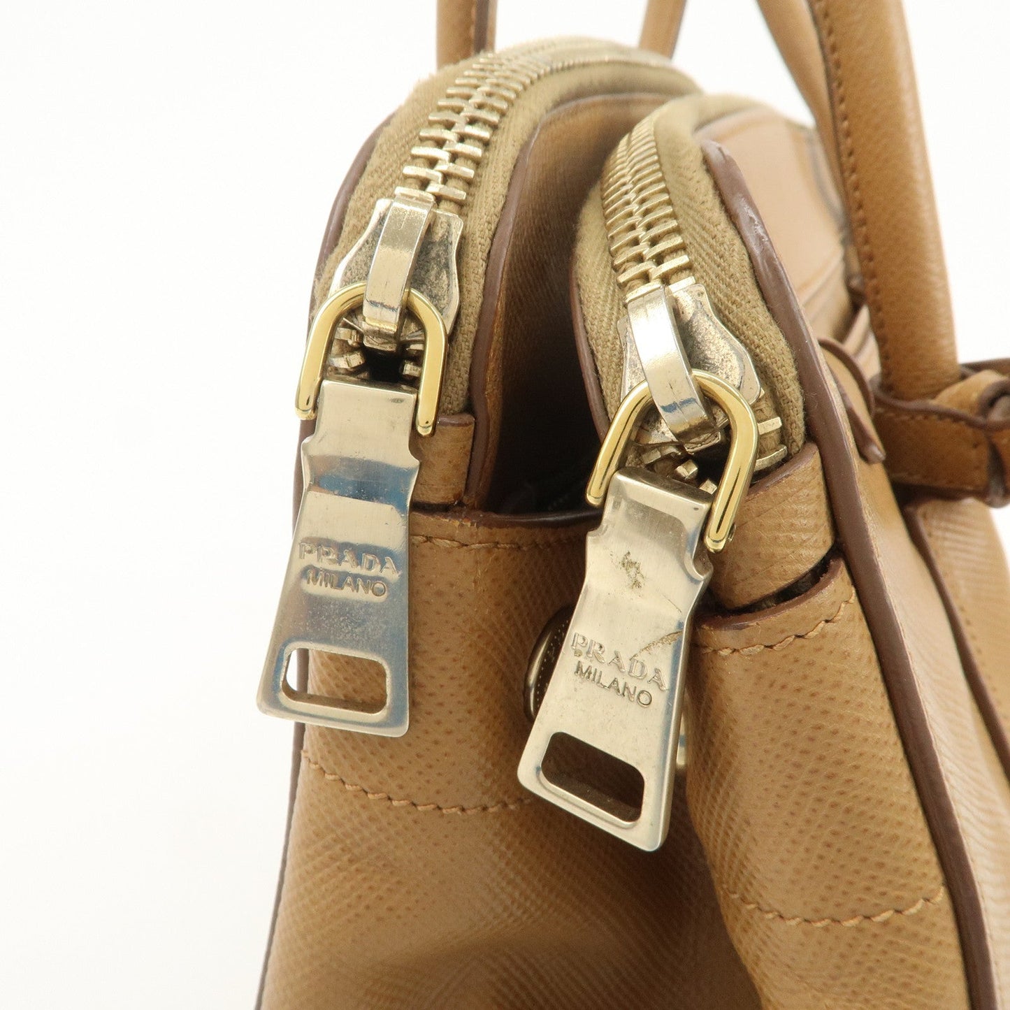 Prada Leather 2Way Bag Hand Bag Shoulder Bag Light Brown BN2572【Pre-order】