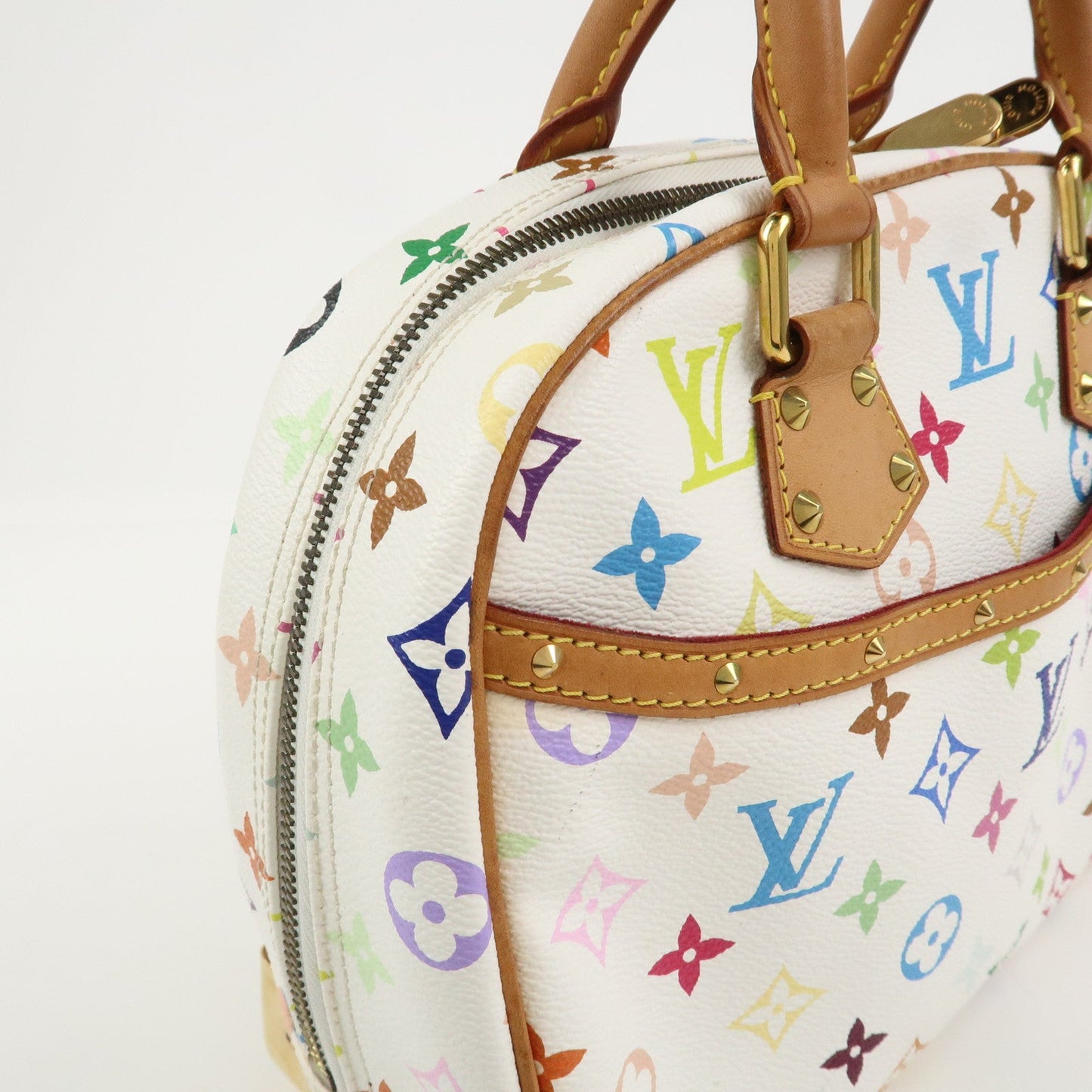Louis Vuitton Monogram Multicolor Trouville Hand Bag Blanc M92663【Pre-order】