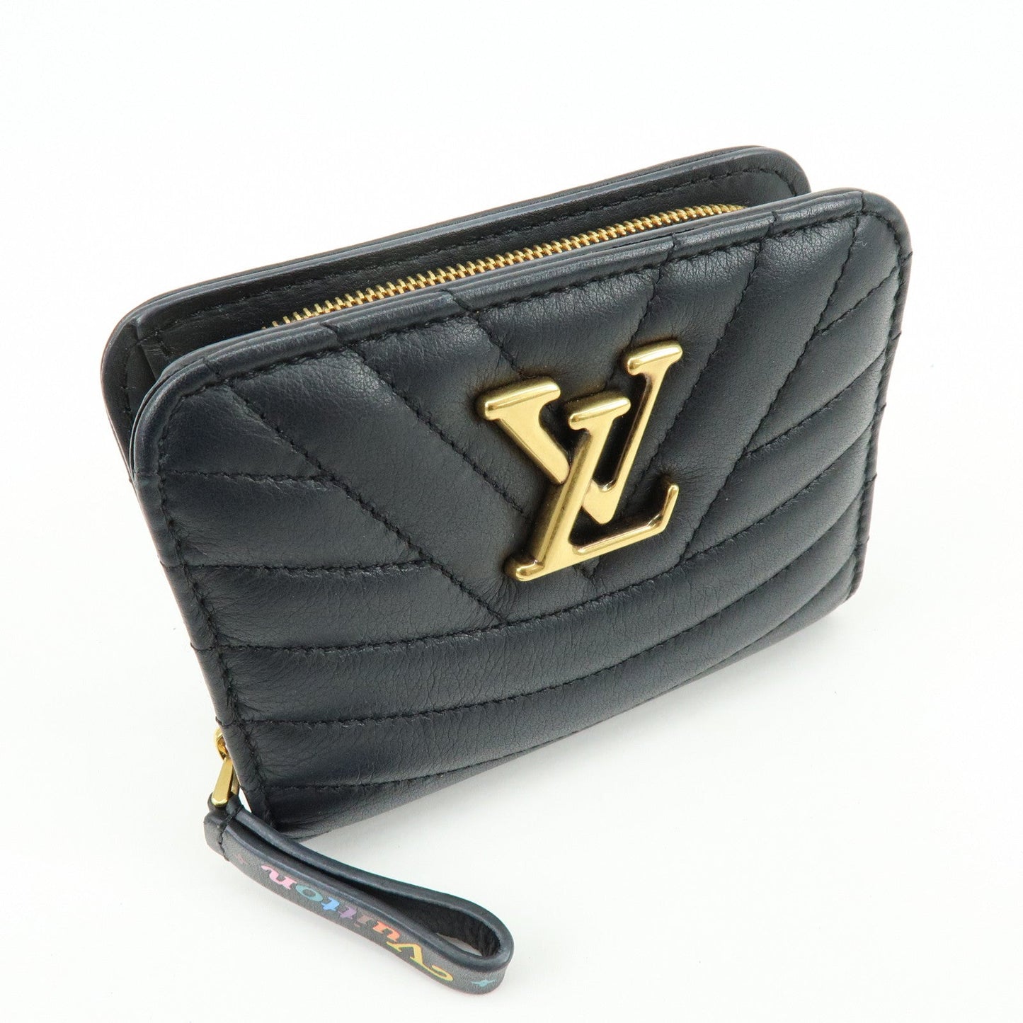 Louis Vuitton New Wave Leather Zippy Compact Wallet Noir M63789【Pre-order】