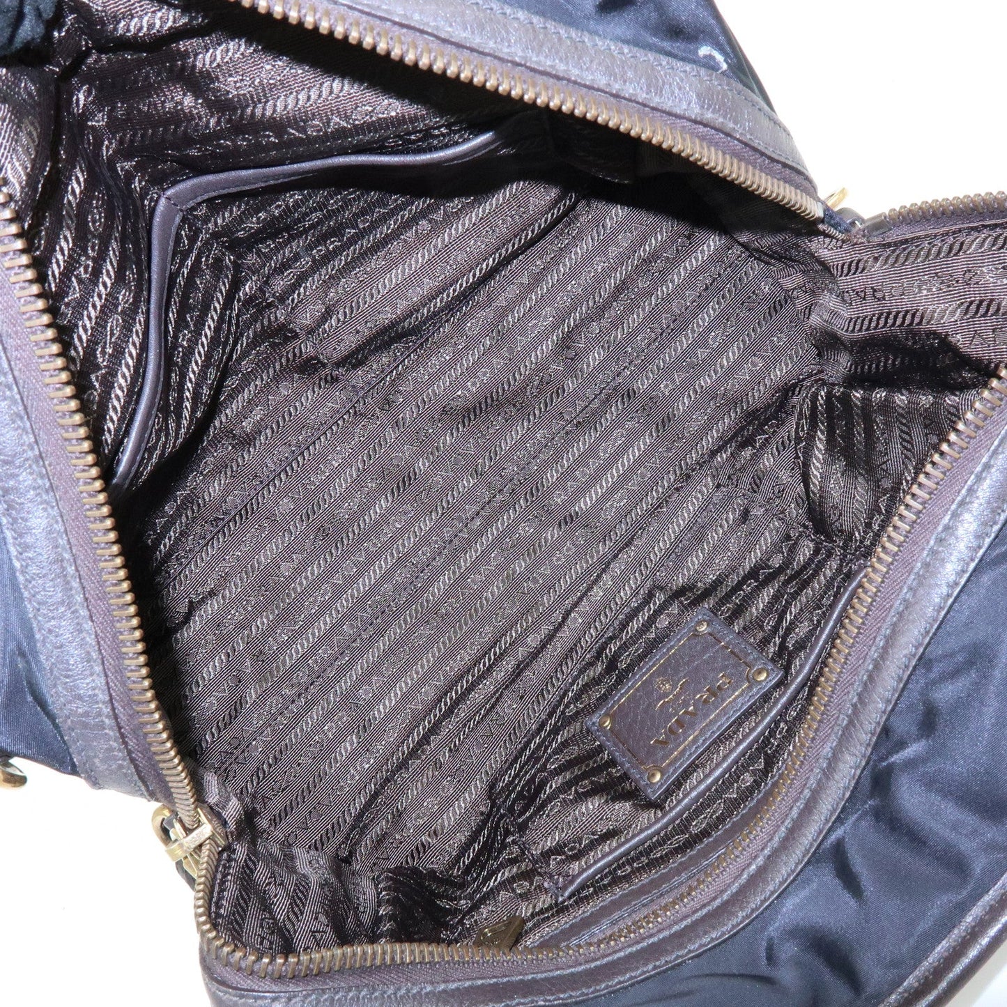 Prada Triangle Logo Nylon Leather 2Way Hand Shoulder Bag Black【Pre-order】