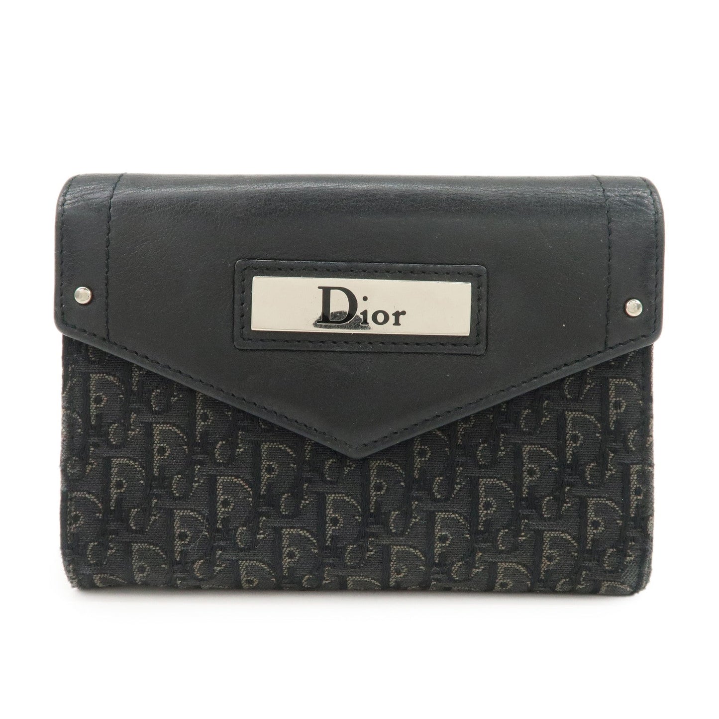 Christian Dior Trotter Leather Canvas Tri-Hold Wallet【Pre-order】