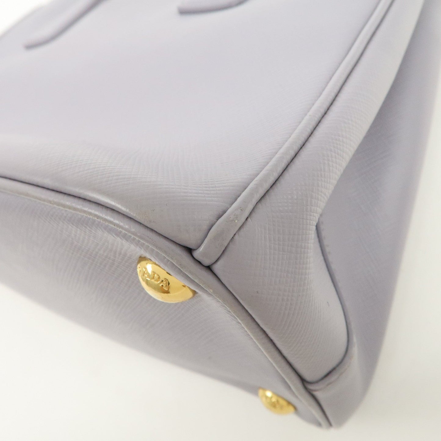 Prada Traingle Logo Galleria 2Way Shoulder Hand Bag Lavender 1BA863【Pre-order】