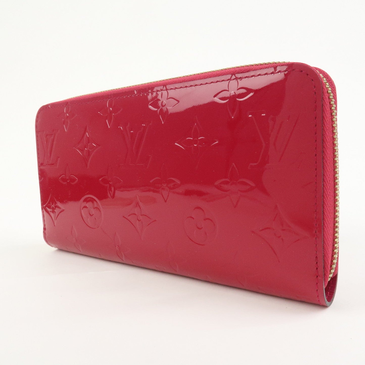 Louis Vuitton Monogram Vernis Round Zippy Wallet Rose Indien M91597【Pre-order】