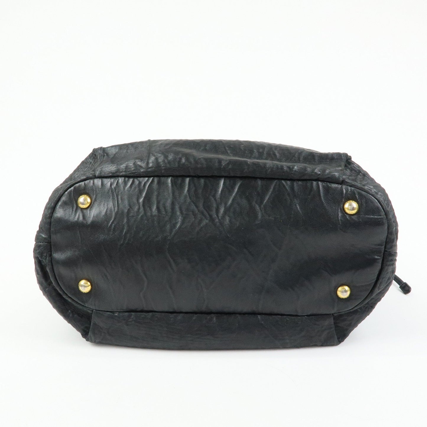 Prada Leather Drawstring Shoulder Bag Hand Bag Black【Pre-order】