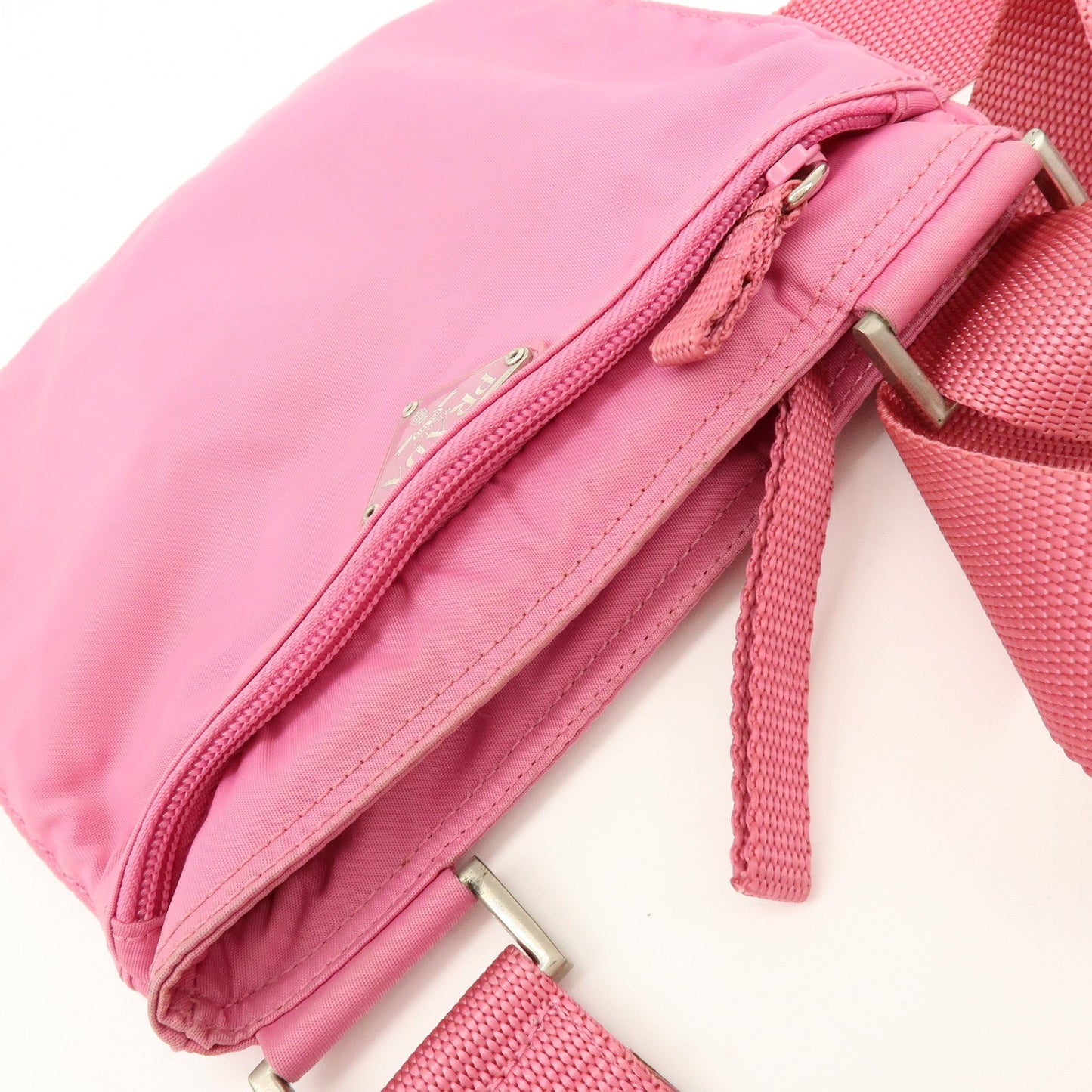 Prada Triangle Logo Nylon Shoulder Bag Crossbody Bag Pink【Pre-order】