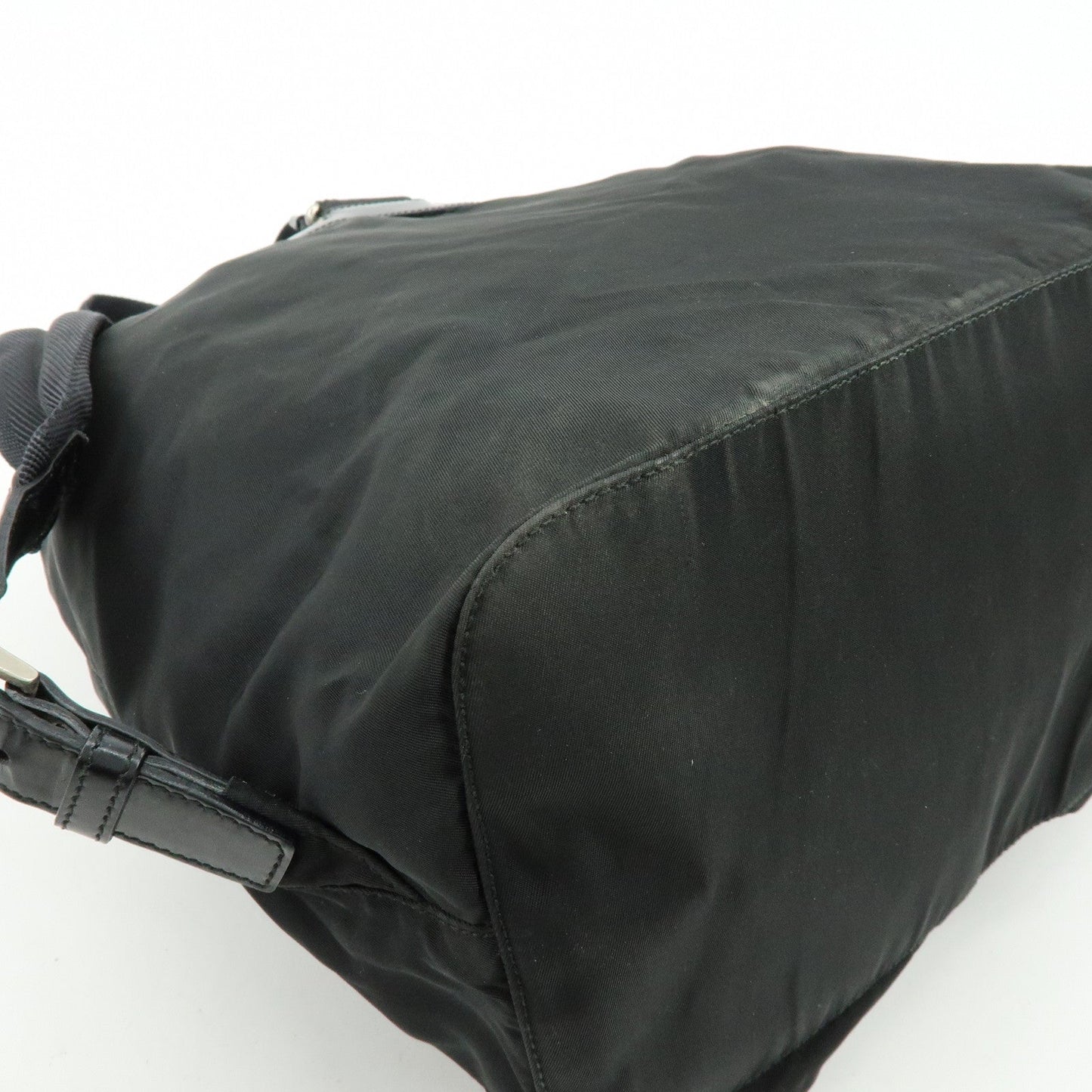 Prada Triangle Logo Nylon Leather Backpack Rucksuck Black【Pre-order】