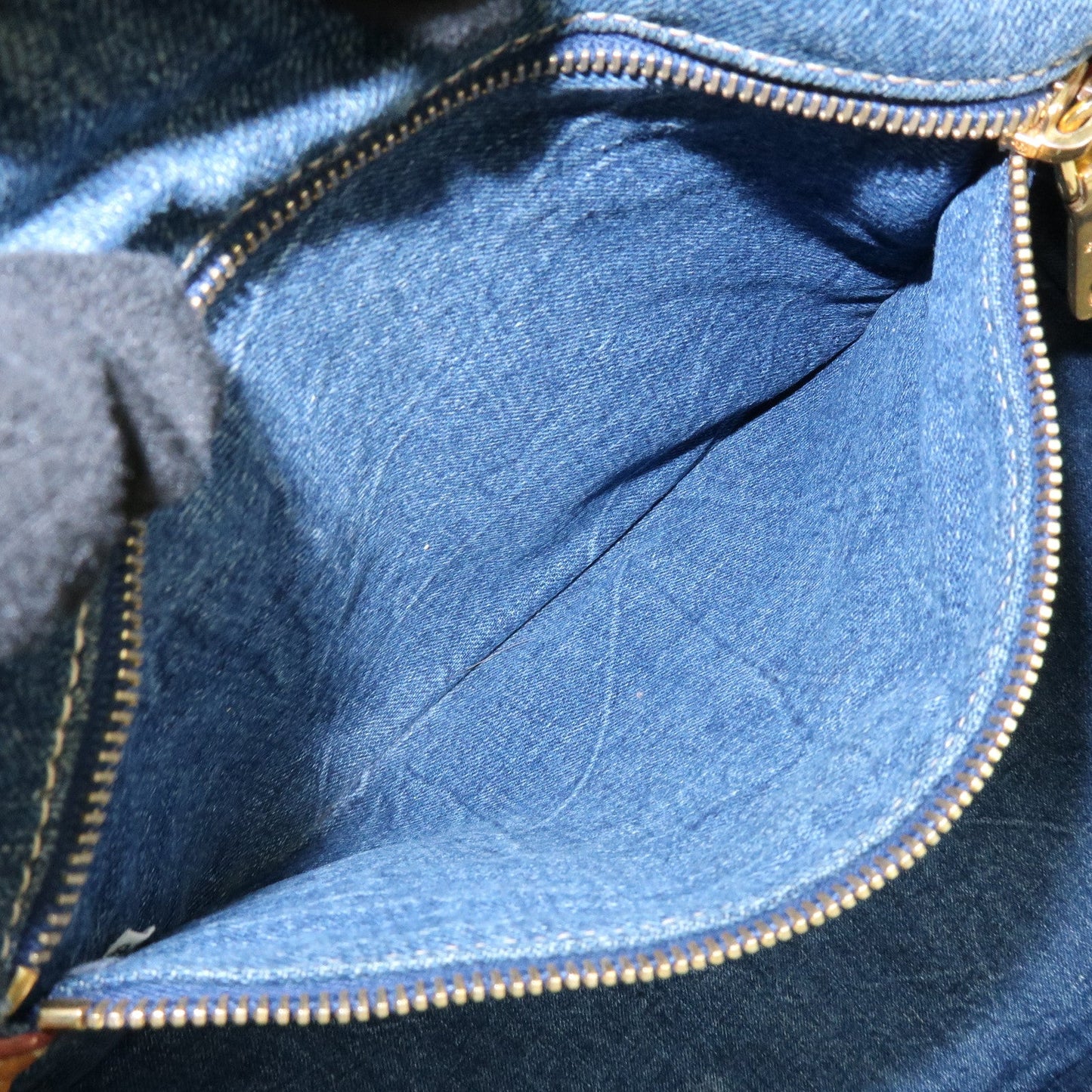 Prada Logo Canapa Canvas Denim Large Tote Hand Bag Blue BN1872【Pre-order】